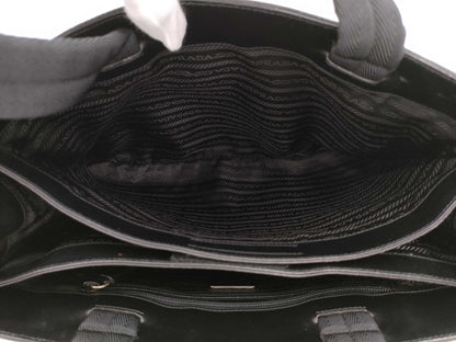 PRADA Gray Tote Bag