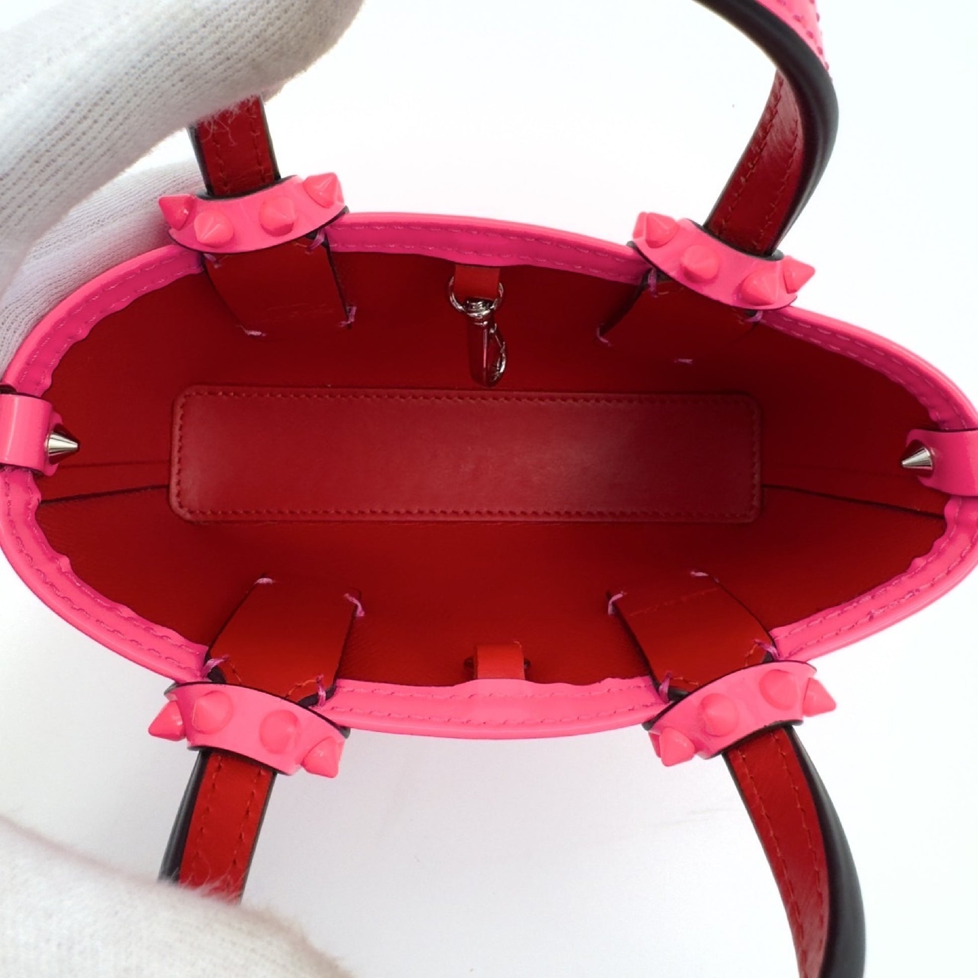 Christian Louboutin Enamel Pink 2-Way Shoulder Bag