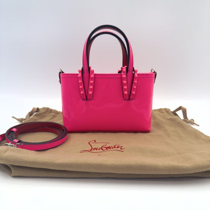 Christian Louboutin Enamel Pink 2-Way Shoulder Bag