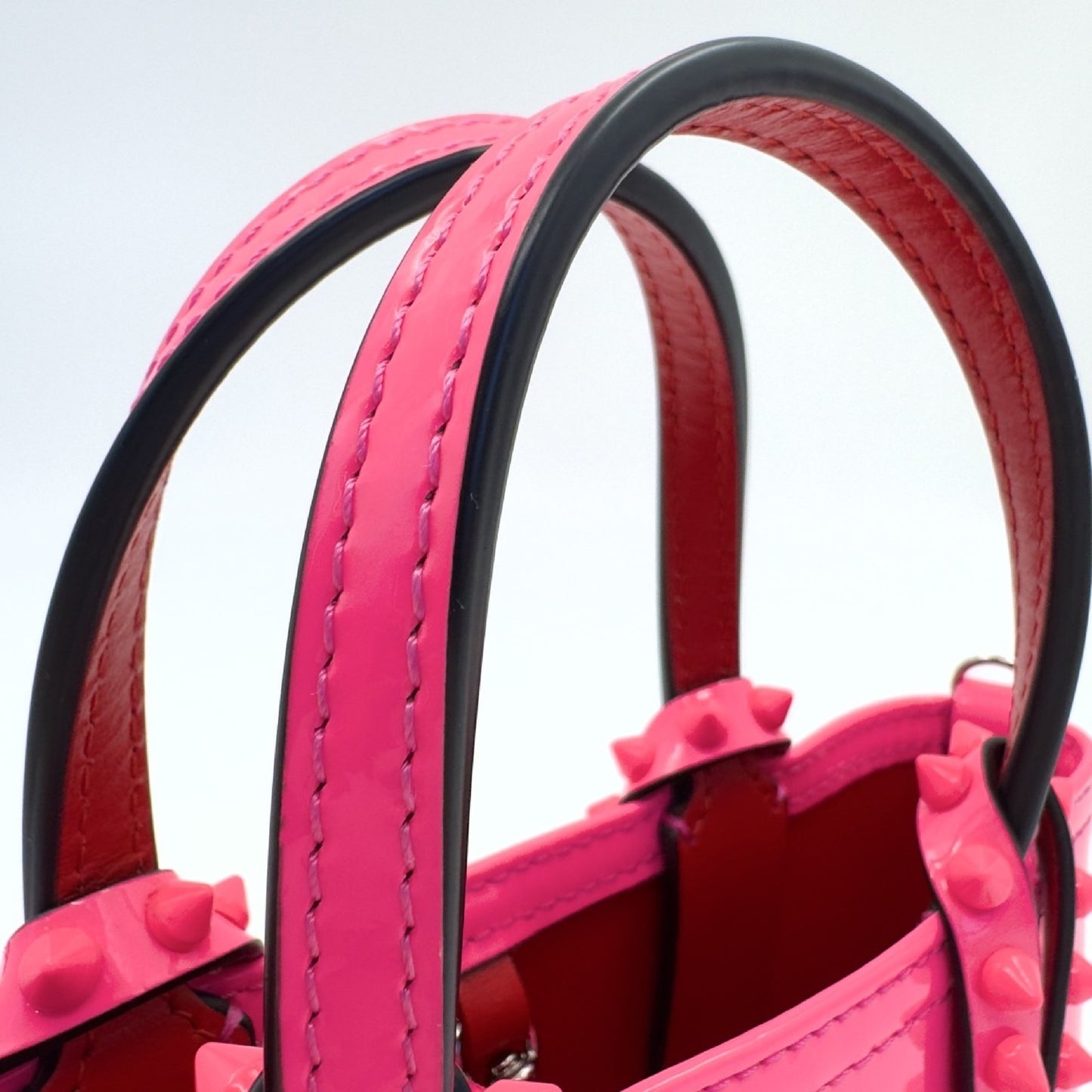 Christian Louboutin Enamel Pink 2-Way Shoulder Bag