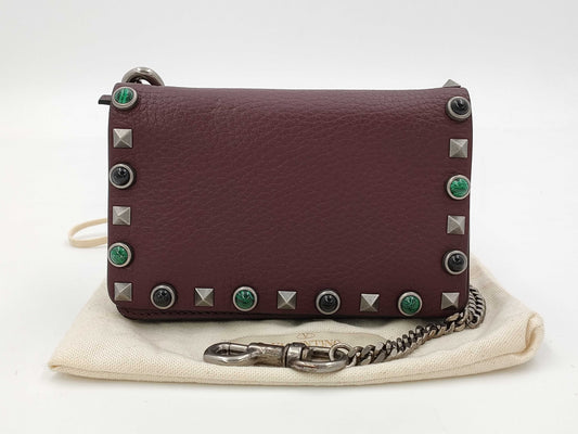 VALENTINO Bordeaux shoulder bag