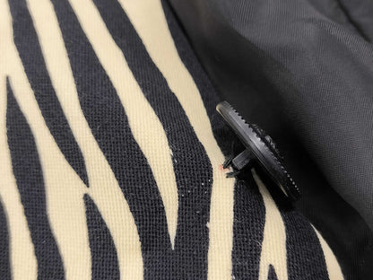 GIANNI VERSACE 1996 Zebra Print Tailored Jacket, Size 46