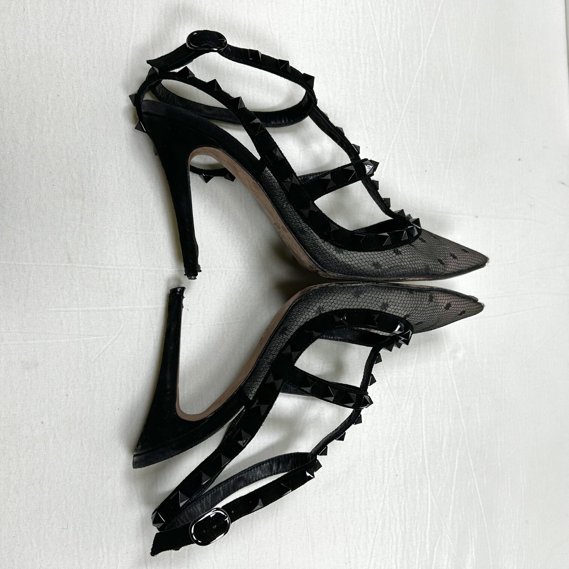 VALENTINO VALENTINO Rockstud Mesh Pumps Size 36