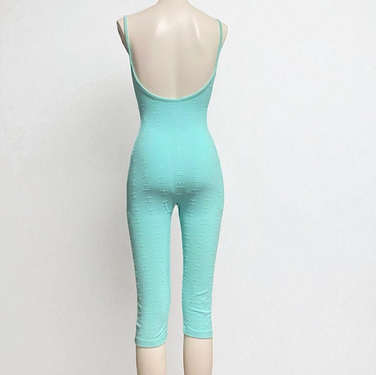 CHANEL CHANEL Jumpsuit with Coco Mark Print, All-in-One, Size 36, Other Apparel