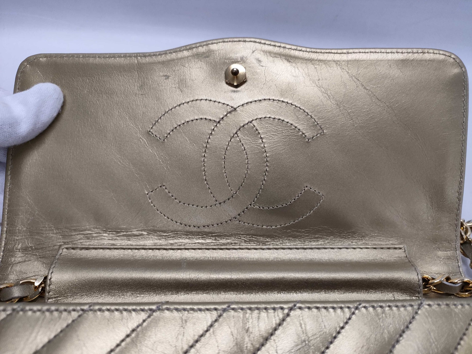 CHANEL Mademoiselle Gold Shoulder Bag