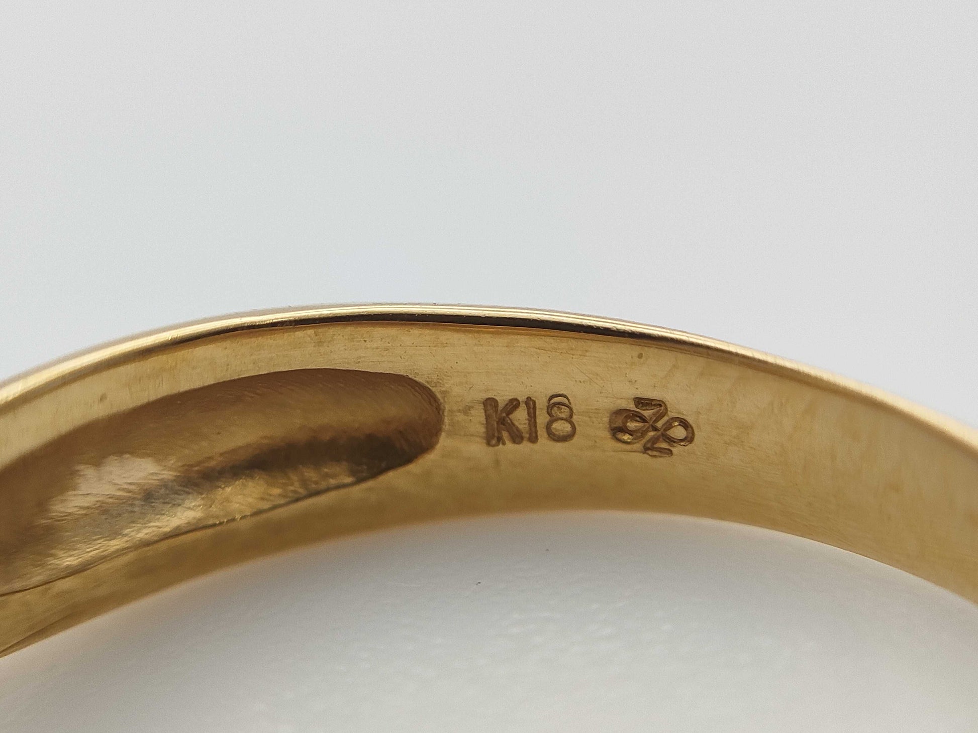 OP 0.29ct D 0.08ct K18 3.9g Ring 