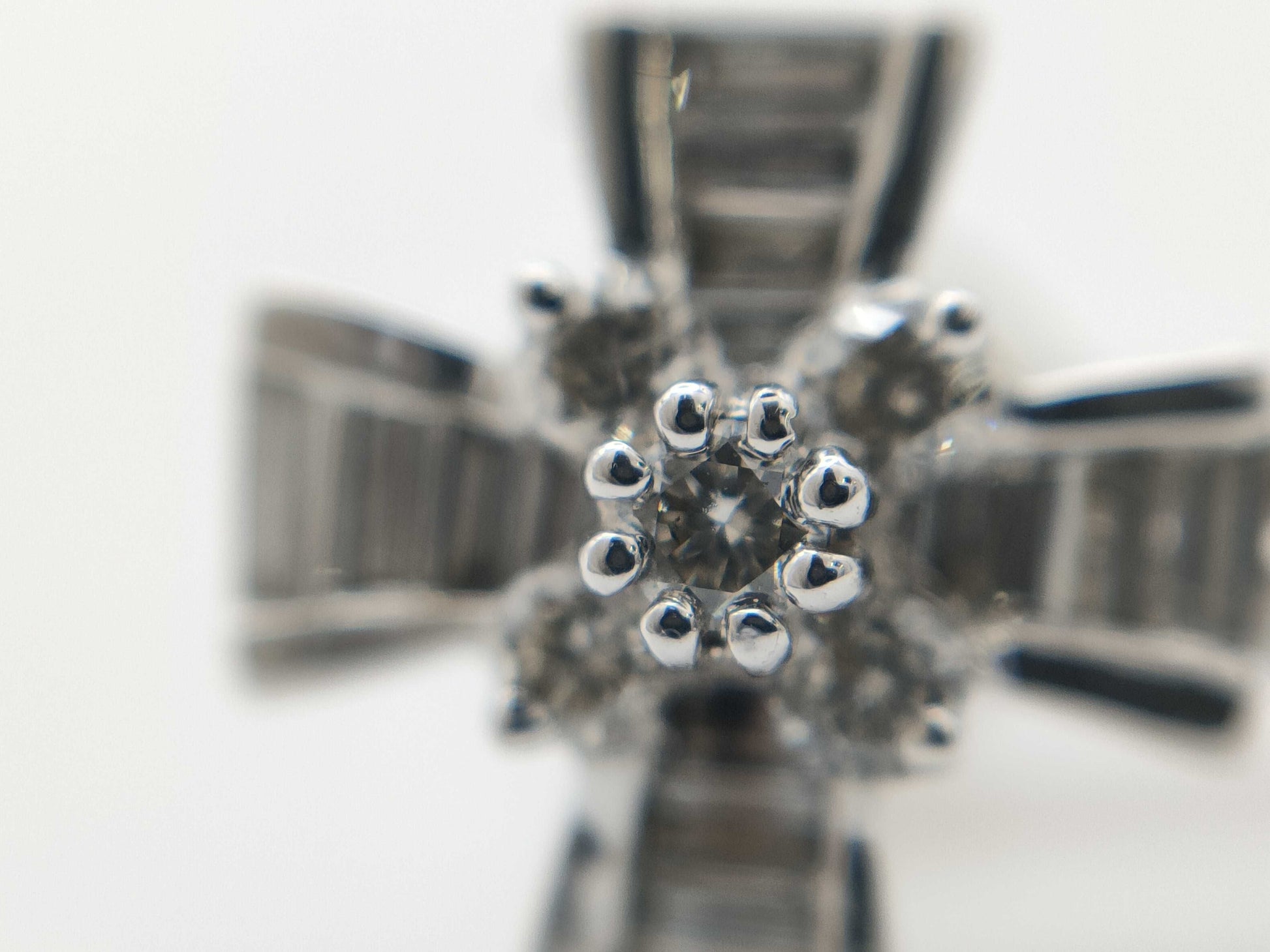 Diamond K14WG 2.8g Earrings 