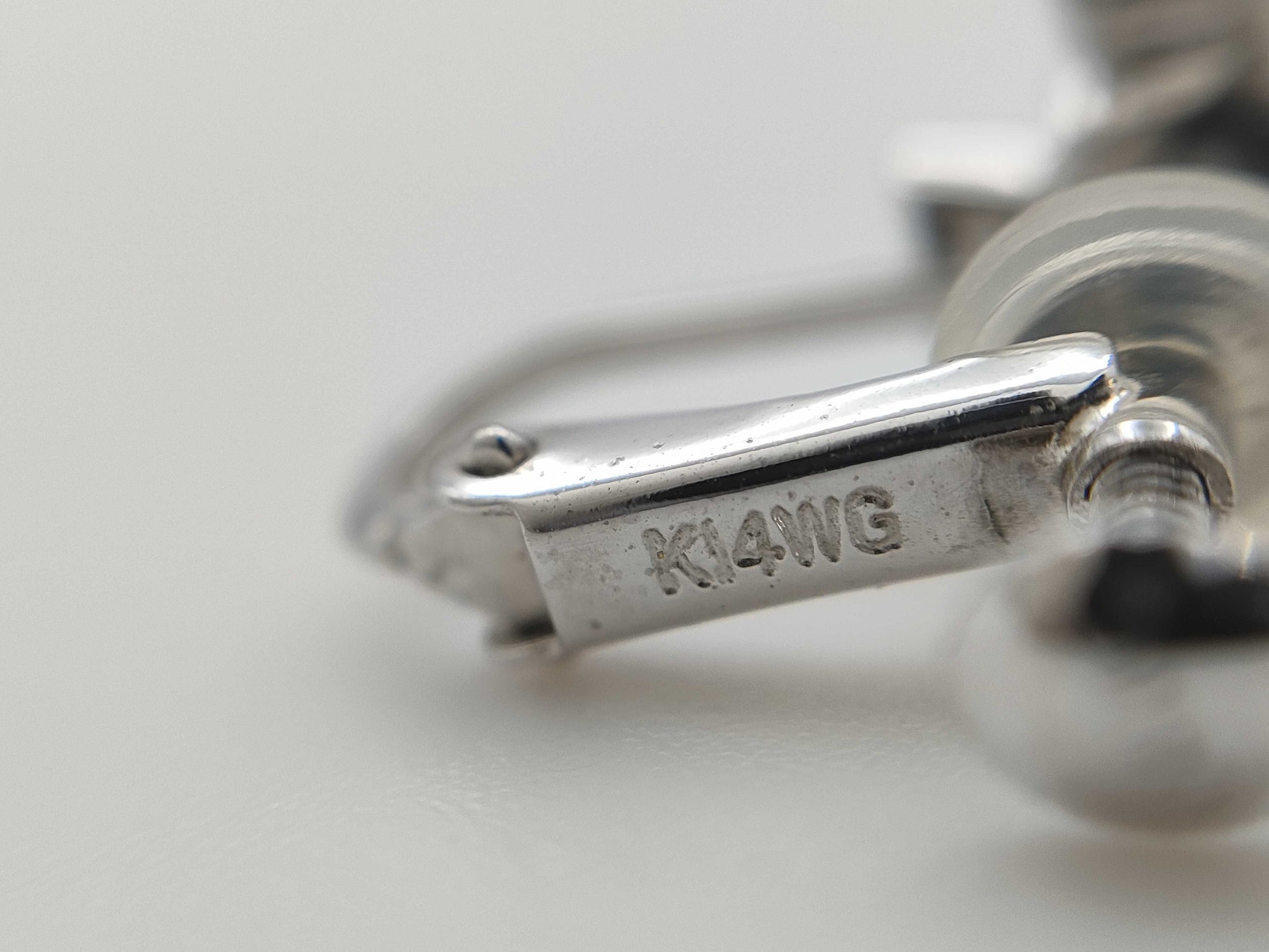 Diamond K14WG 2.8g Earrings 