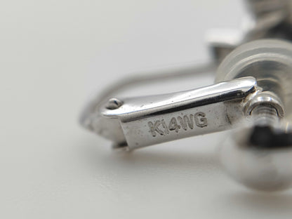 Diamond K14WG 2.8g Earrings 