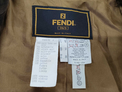 FENDI Brand Apparel Wool Coat Size 40 Tops Coat