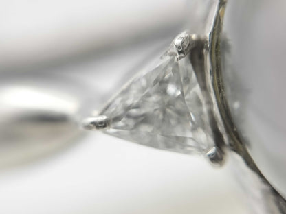 Pearl diameter: approx. 11.2mm, D0.16ct, PT900, 7.9g, Ring 