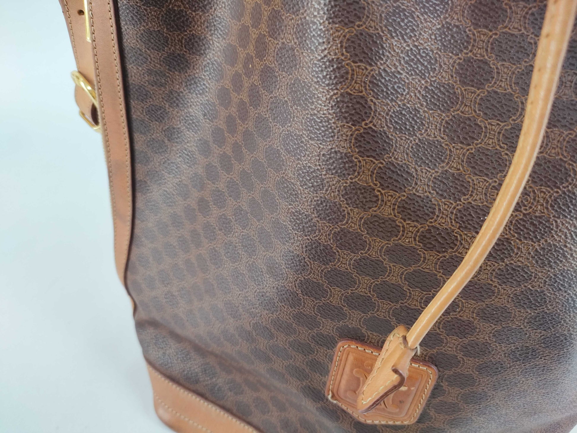 CELINE Macadam Shoulder Bag MC96 Brown Shoulder Bag