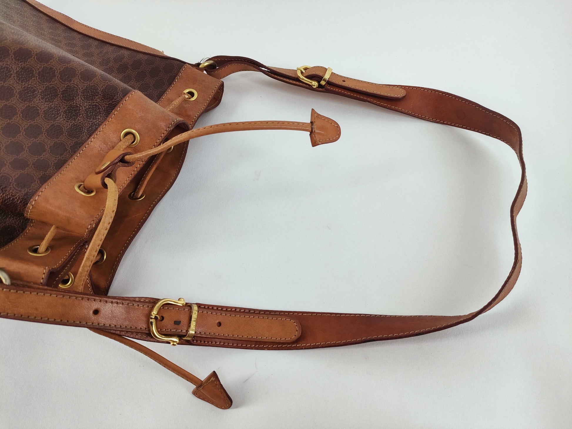 CELINE Macadam Shoulder Bag MC96 Brown Shoulder Bag