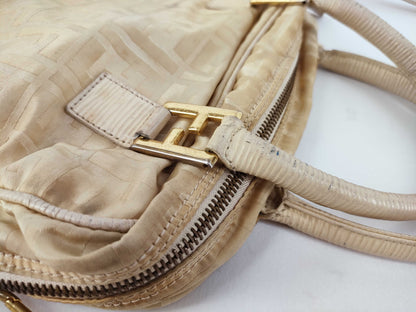 FENDI Zucca pattern Fendi Zucca handbag nylon 414771/06 beige handbag