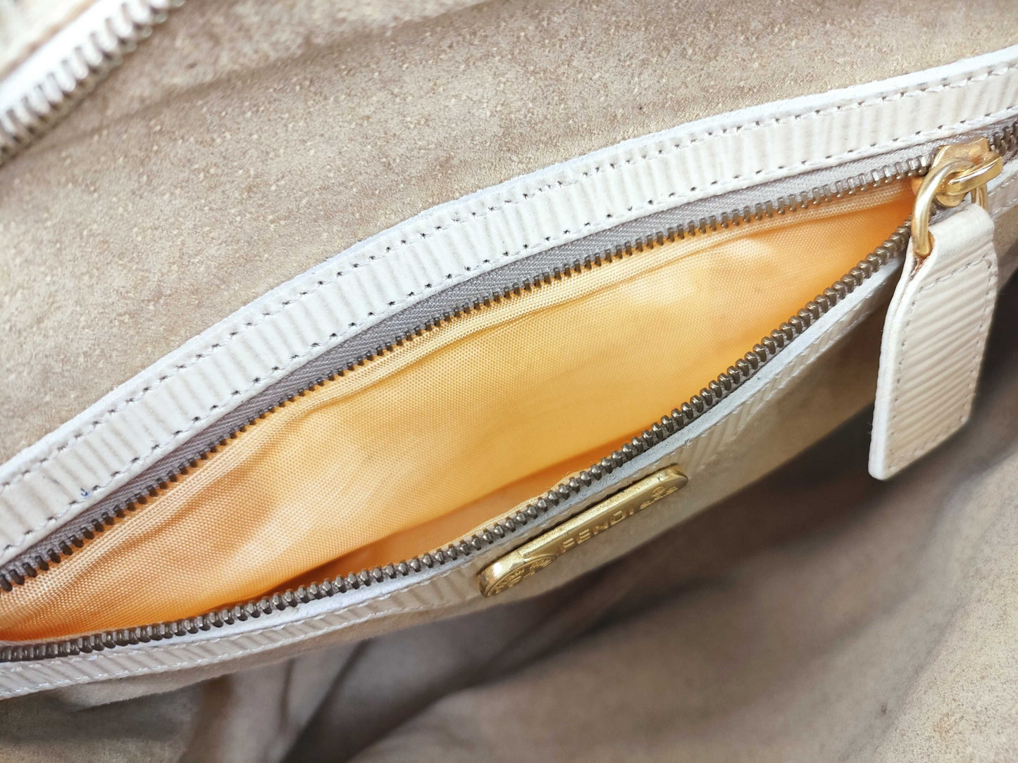FENDI Zucca pattern Fendi Zucca handbag nylon 414771/06 beige handbag