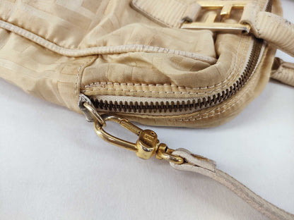 FENDI Zucca pattern Fendi Zucca handbag nylon 414771/06 beige handbag