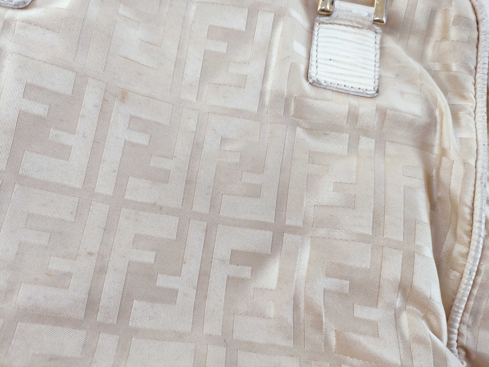 FENDI Zucca pattern Fendi Zucca handbag nylon 414771/06 beige handbag