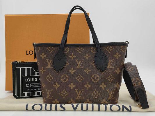 LOUIS VUITTON LV Monogram Neverfull Inside Out BB M12099 RFID Enabled Handbag/Shoulder Bag