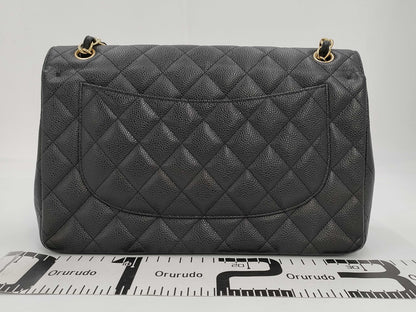 CHANEL Caviar Deca Matelasse Gold Hardware Shoulder Bag