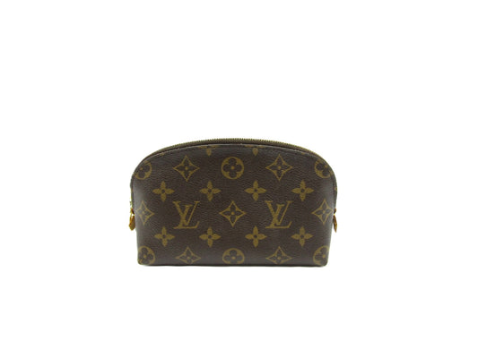 LOUIS VUITTON Pochette Cosmetic PM M47515 Monogram G Hardware Pouch