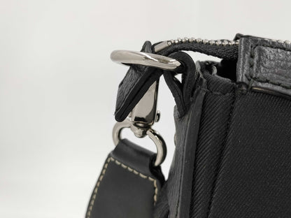 BURBERRY Checked Shoulder Bag Black Shoulder Bag