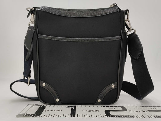 BURBERRY Checked Shoulder Bag Black Shoulder Bag