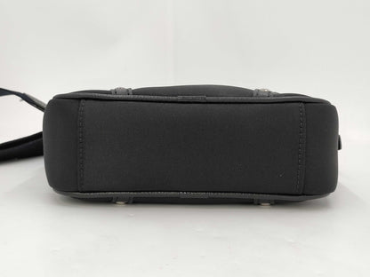 BURBERRY Checked Shoulder Bag Black Shoulder Bag