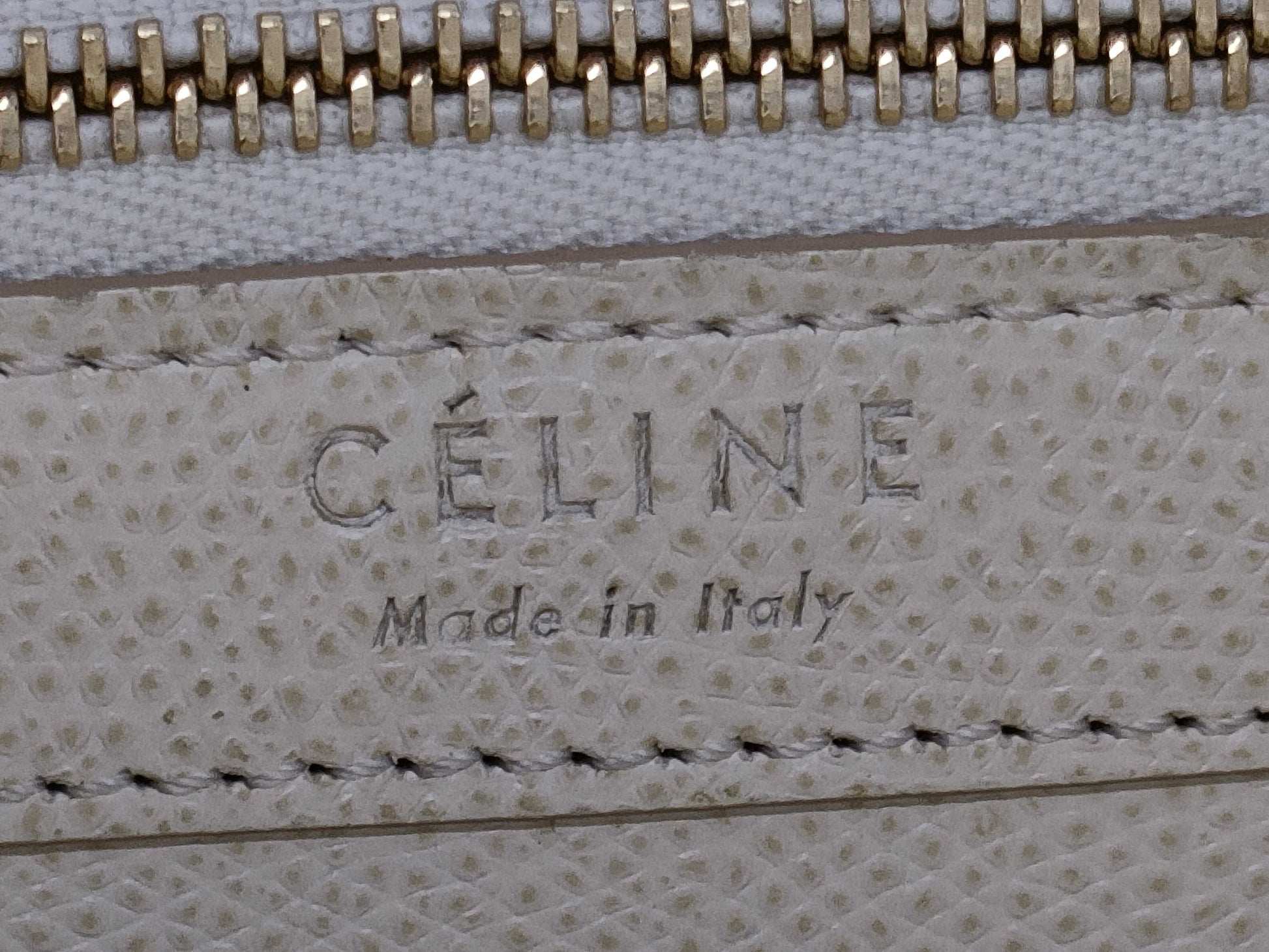 CELINE 2-way Shoulder Bag Vertical Cabas Leather Handbag