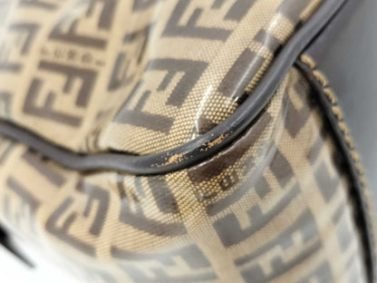 FENDI Zucchino Zucca All-Over Print Enamel Handbag