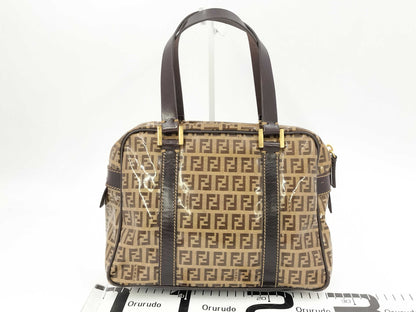 FENDI Zucchino Zucca All-Over Print Enamel Handbag