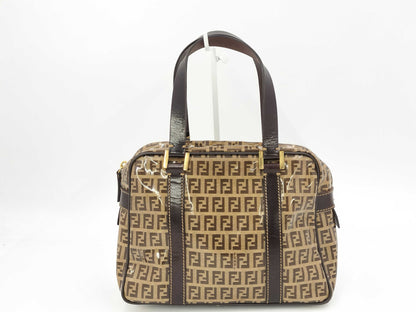 FENDI Zucchino Zucca All-Over Print Enamel Handbag
