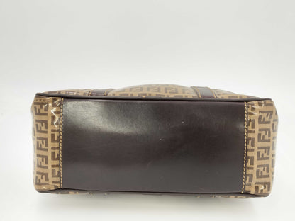 FENDI Zucchino Zucca All-Over Print Enamel Handbag