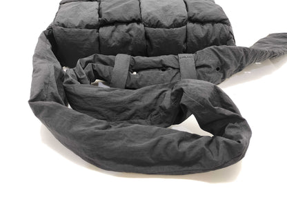 BOTTEGA VENETA Padded Cassette Shoulder Bag, Black Nylon