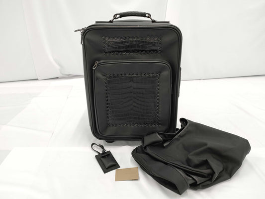 BOTTEGA VENETA Crocodile x Leather Carry Case Carry Bag