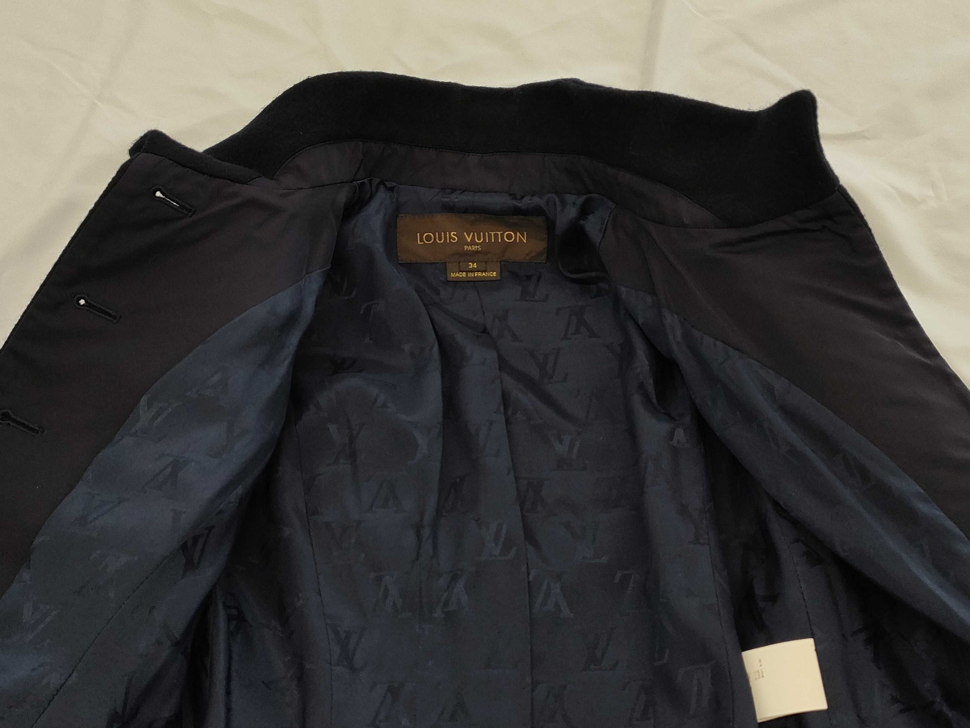 LOUIS VUITTON Wool Jacket, Black, RW062A WJJA16WPO #34