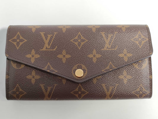 LOUIS VUITTON M60531 Monogram Portefeuille Sarah Monogram RFID Wallet