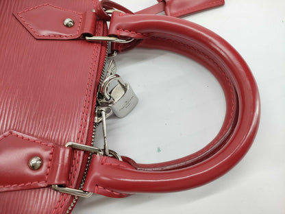 LOUIS VUITTON M40850 Epi Alma BB Epi Carmine M40850 Handbag