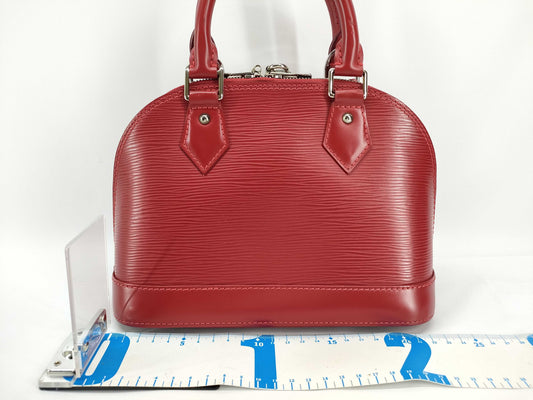 LOUIS VUITTON M40850 Epi Alma BB Epi Carmine M40850 Handbag
