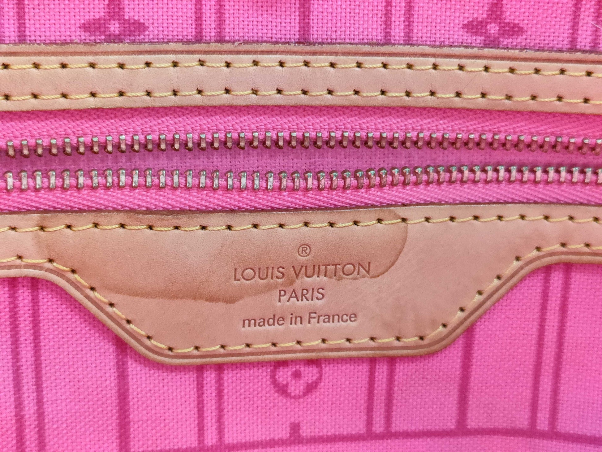 LOUIS VUITTON M48613 Monogram Stephen Sprouse Neverfull MM Monogram Rose M48613 Tote Bag