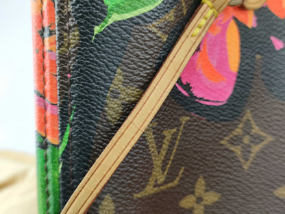 LOUIS VUITTON M48613 Monogram Stephen Sprouse Neverfull MM Monogram Rose M48613 Tote Bag