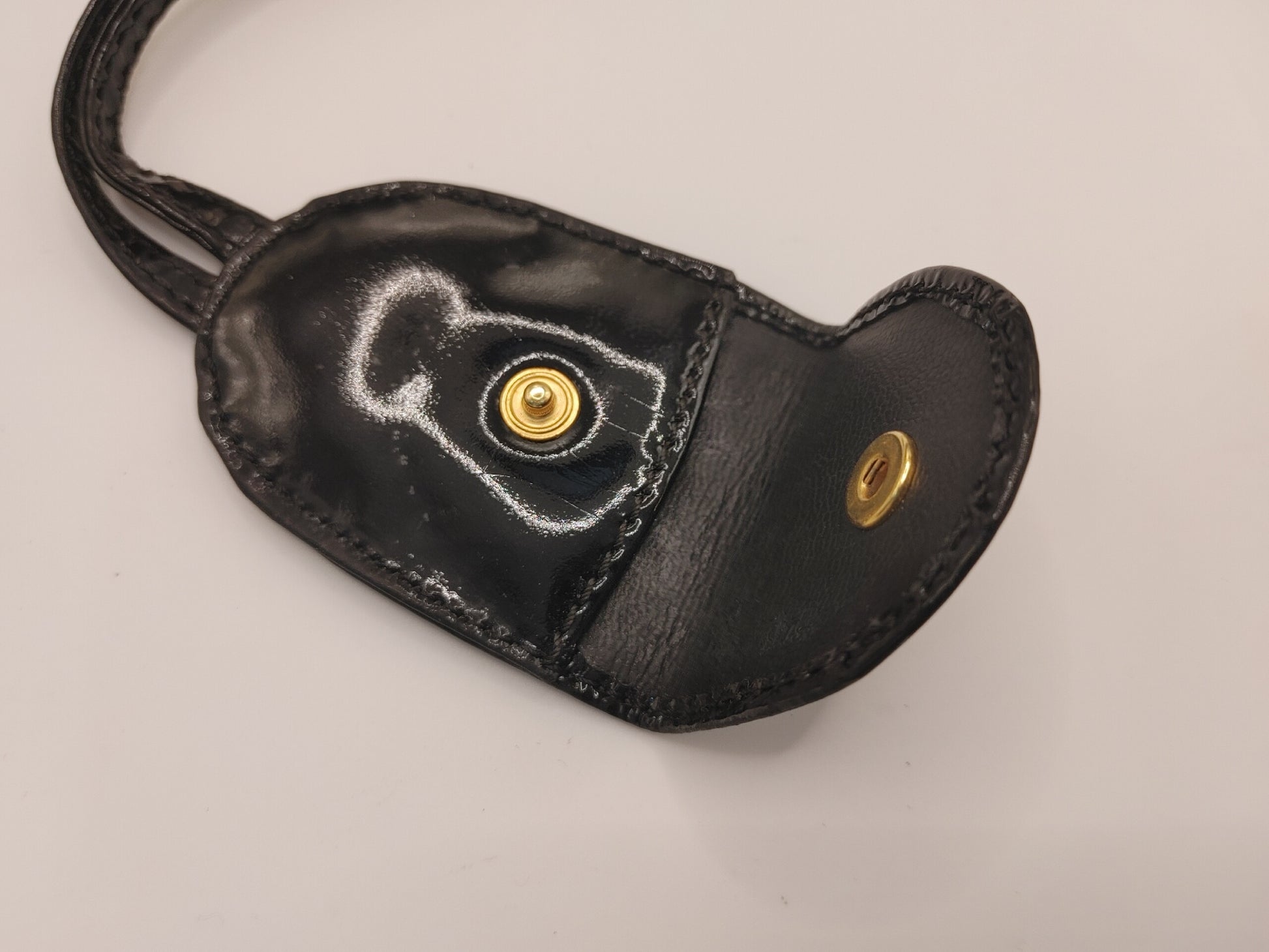 CHANEL Cadena and Crochet Set with Key, Gold Patent Leather, Black Other Accessories
