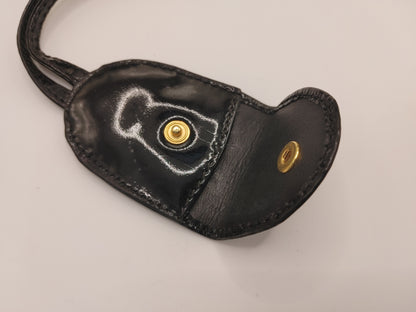 CHANEL Cadena and Crochet Set with Key, Gold Patent Leather, Black Other Accessories