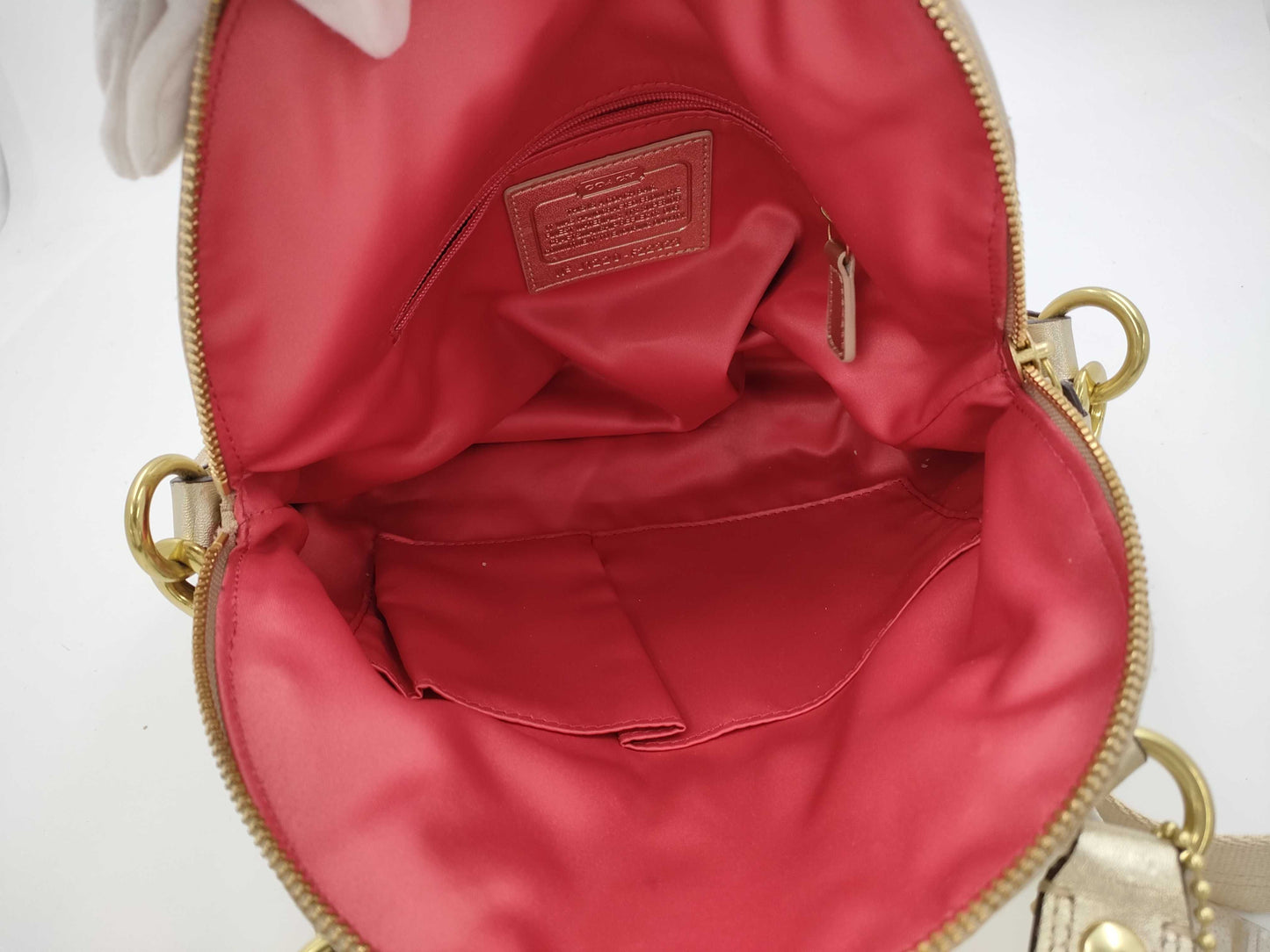 COACH Cotton 2-Way Handbag F22323 Handbag
