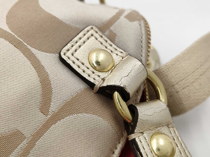 COACH Cotton 2-Way Handbag F22323 Handbag