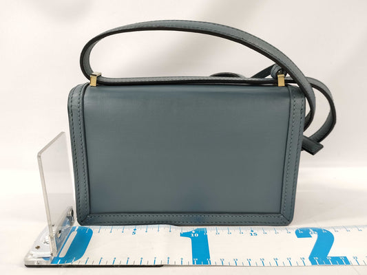 LOEWE Leather Barcelona Shoulder Bag, Blue