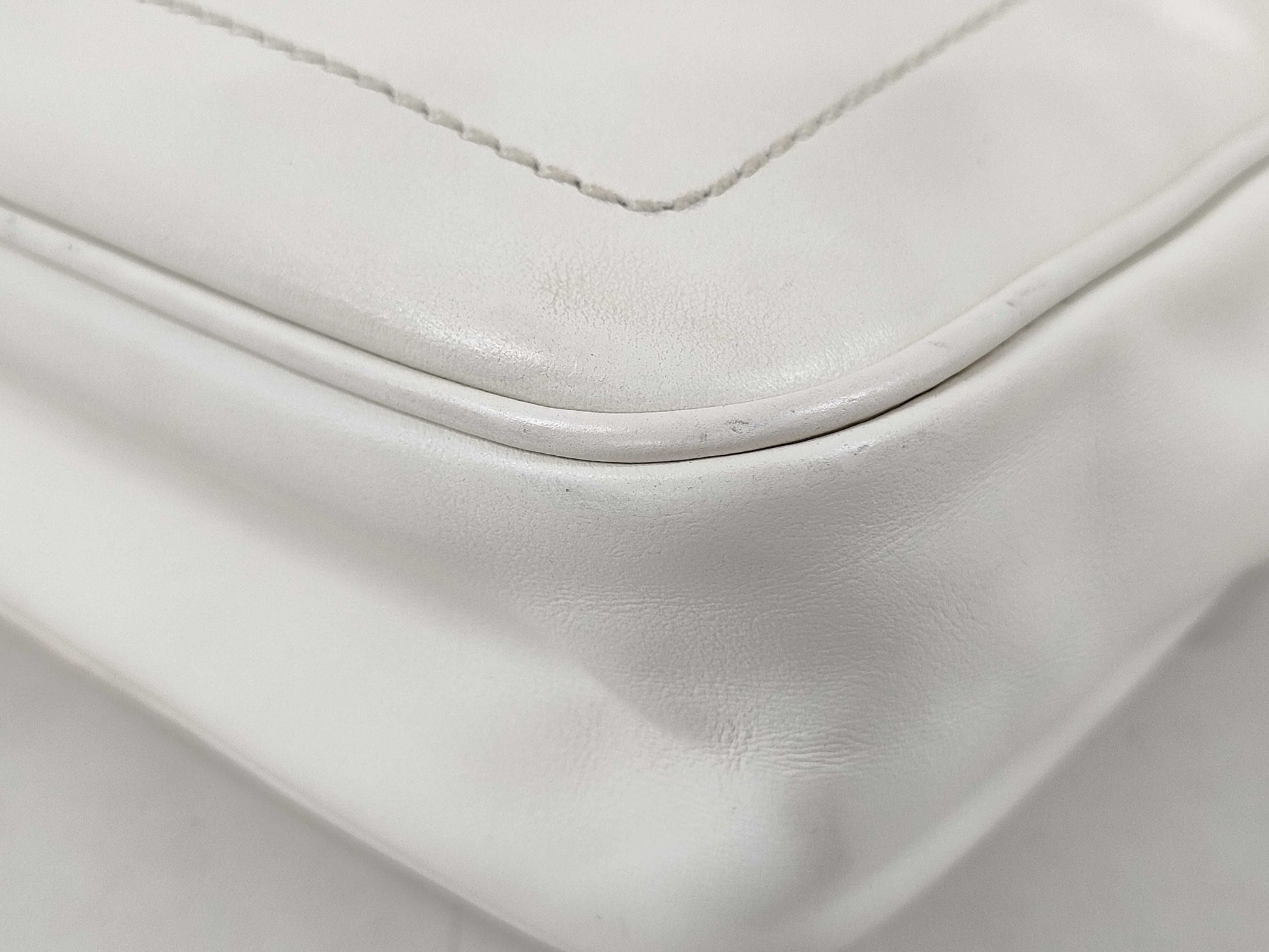 Miu Miu Beaded Leather Shoulder Bag in White