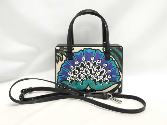 LOEWE Leather Postal Small Blue/Black Shoulder Bag