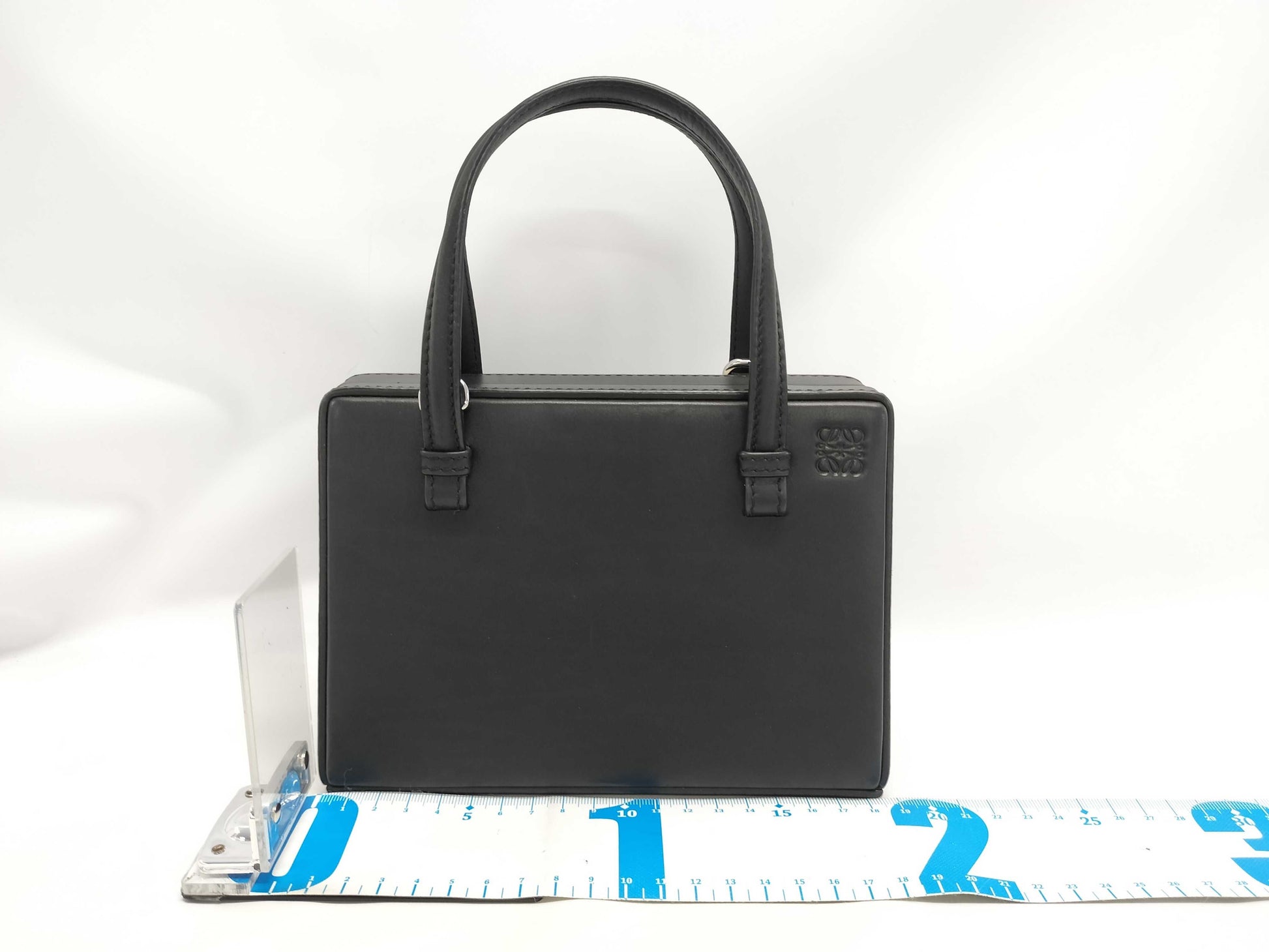 LOEWE Leather Postal Small Blue/Black Shoulder Bag