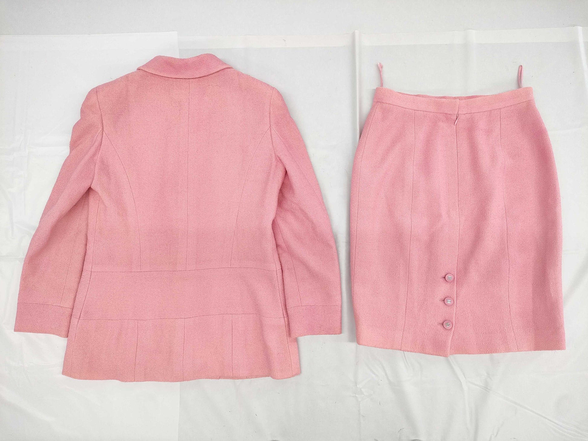 CHANEL Pink Jacket & Skirt Set, Size 38 Other Apparel