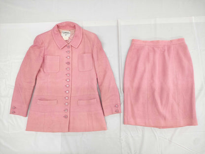 CHANEL Pink Jacket & Skirt Set, Size 38 Other Apparel
